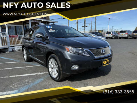 2010 Lexus RX 450h for sale at NFY AUTO SALES in Sacramento CA