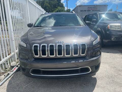 2015 Jeep Cherokee for sale at America Auto Wholesale Inc in Miami FL