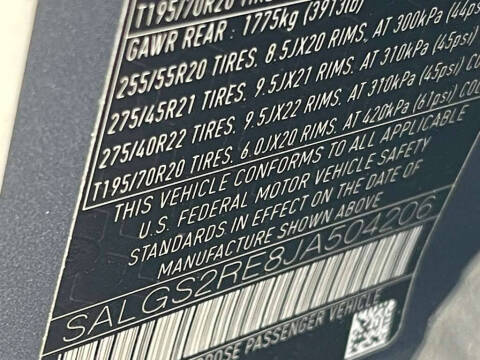 2018 Land Rover Range Rover Supercharged