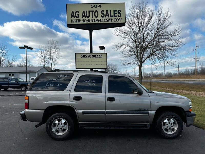 2002 Chevrolet Tahoe for sale at AG Auto Sales in Ontario NY