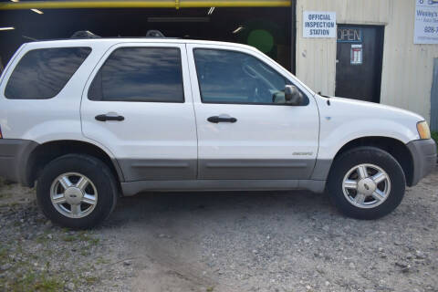 2001 Ford Escape for sale at Wesley's Performance Auto Service & Repair in Lenoir NC