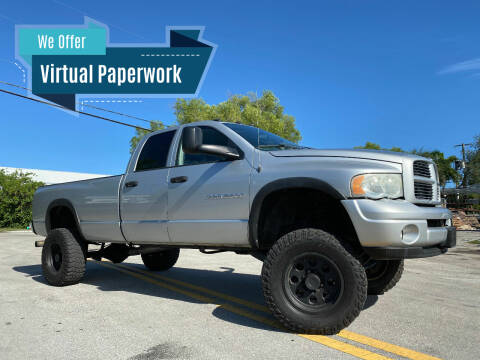 2003 Dodge Ram Pickup 3500 for sale at Motorsport Dynamics International in Pompano Beach FL