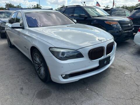 2012 BMW 7 Series for sale at America Auto Wholesale Inc in Miami FL