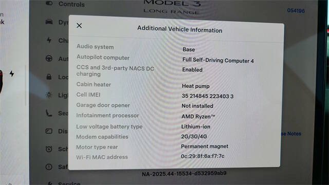 2025 Tesla Model 3 Long Range