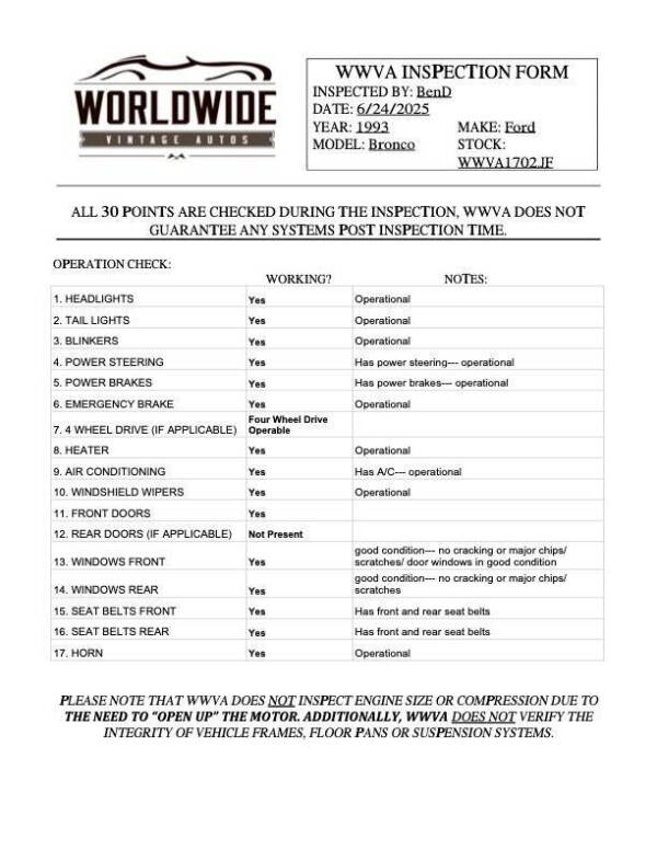 1993 Ford Bronco