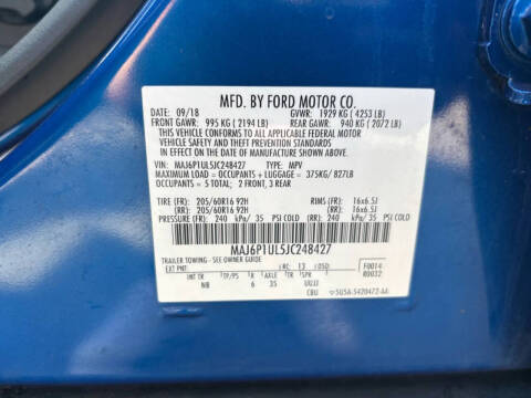 2018 Ford EcoSport SE