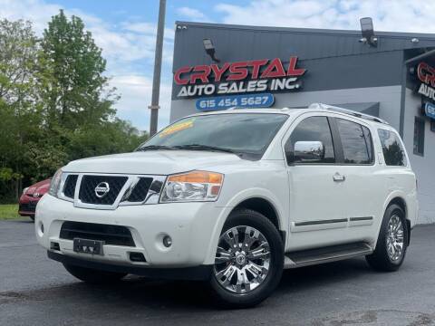 2015 Nissan Armada for sale at Crystal Auto Sales Inc in Nashville TN