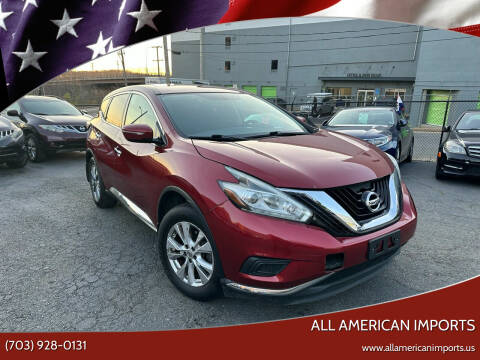 2015 Nissan Murano for sale at All American Imports in Alexandria VA