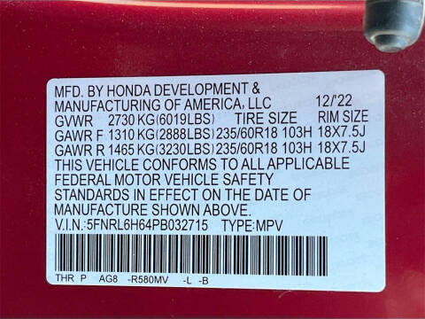 2023 Honda Odyssey EX-L