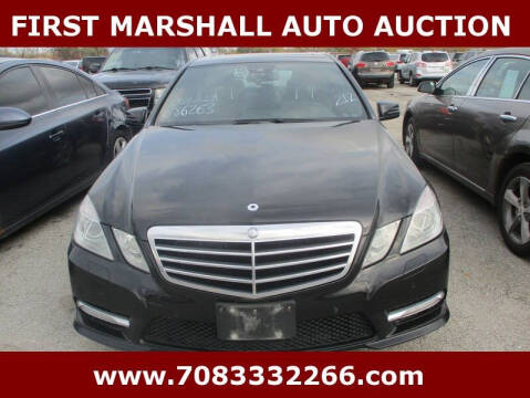 2013 Mercedes-Benz E-Class for sale at First Marshall Auto Auction in Harvey IL