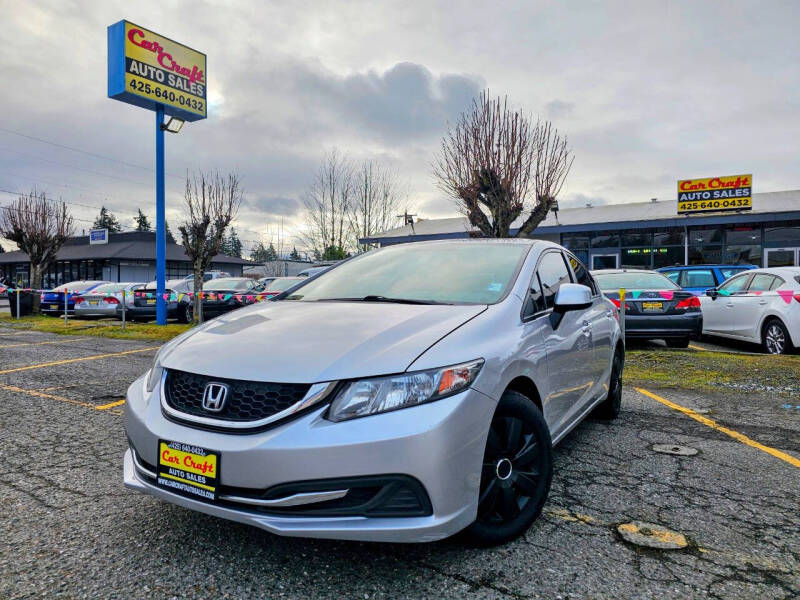 2013 Honda Civic for sale at Car Craft Auto Sales in Lynnwood WA