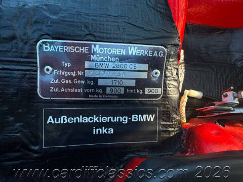 1971 BMW 2800 CS 3.5 E9