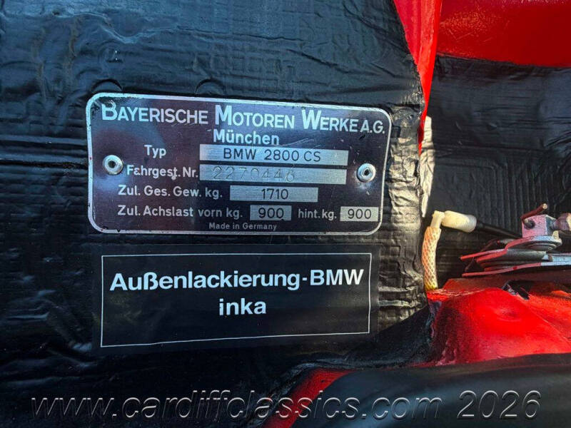 1971 BMW 2800 CS 3.5 E9