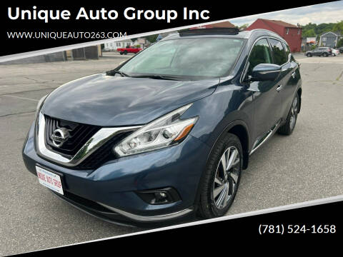 2015 Nissan Murano for sale at Unique Auto Group Inc in Whitman MA