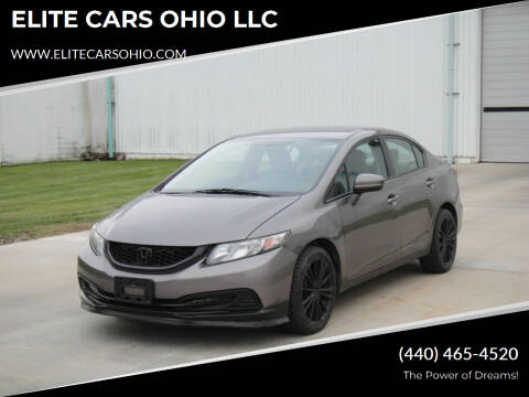 2015 Honda Civic for sale at ELITE CARS OHIO LLC in Solon OH
