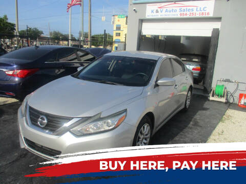 2016 Nissan Altima for sale at K & V AUTO SALES LLC in Hollywood FL