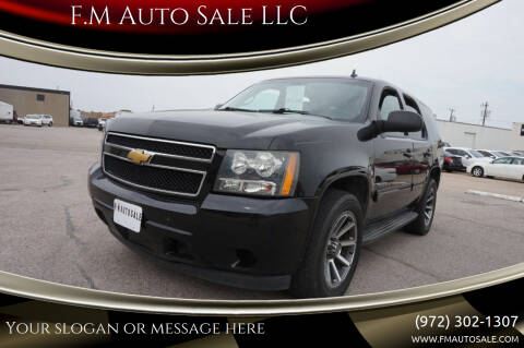 2013 Chevrolet Tahoe for sale at F.M Auto Sale LLC in Dallas TX