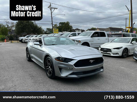 2020 Ford Mustang for sale at Shawn's Motor Credit in Houston TX