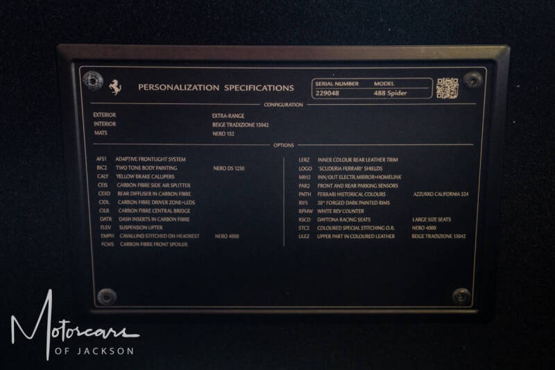2018 Ferrari 488 Spider