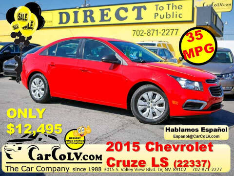2015 Chevrolet Cruze for sale at The Car Company in Las Vegas NV