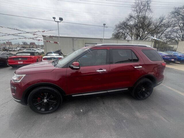 Red 2018 Ford Explorer Limited Limited 4dr SUV 2