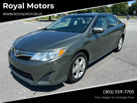 2012 Toyota Camry for sale at Royal Motors in Hyattsville MD