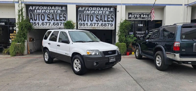 2005 Ford Escape for sale at Affordable Imports Auto Sales in Murrieta CA
