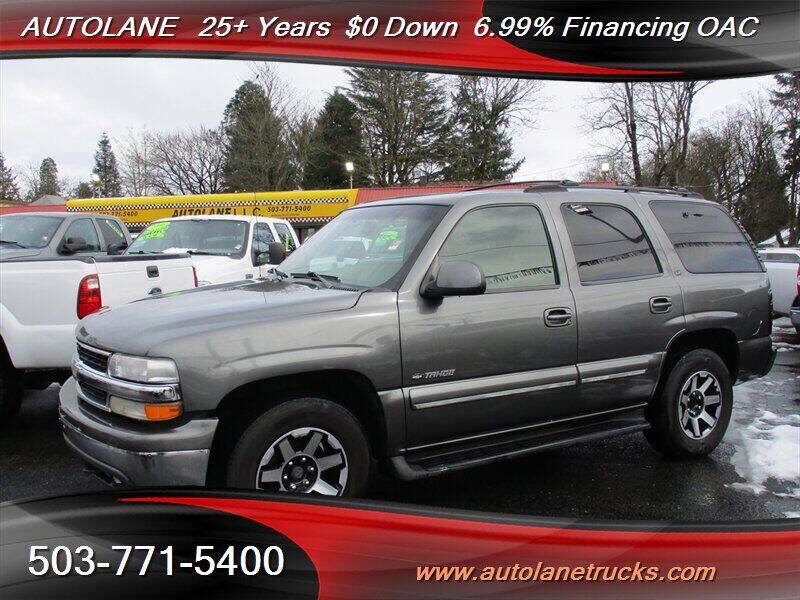 2000 Chevrolet Tahoe for sale at Auto Lane in Portland OR