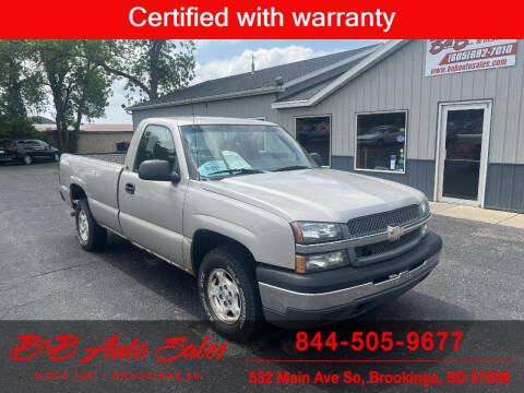 2004 Chevrolet Silverado 1500 for sale at B & B Auto Sales in Brookings SD