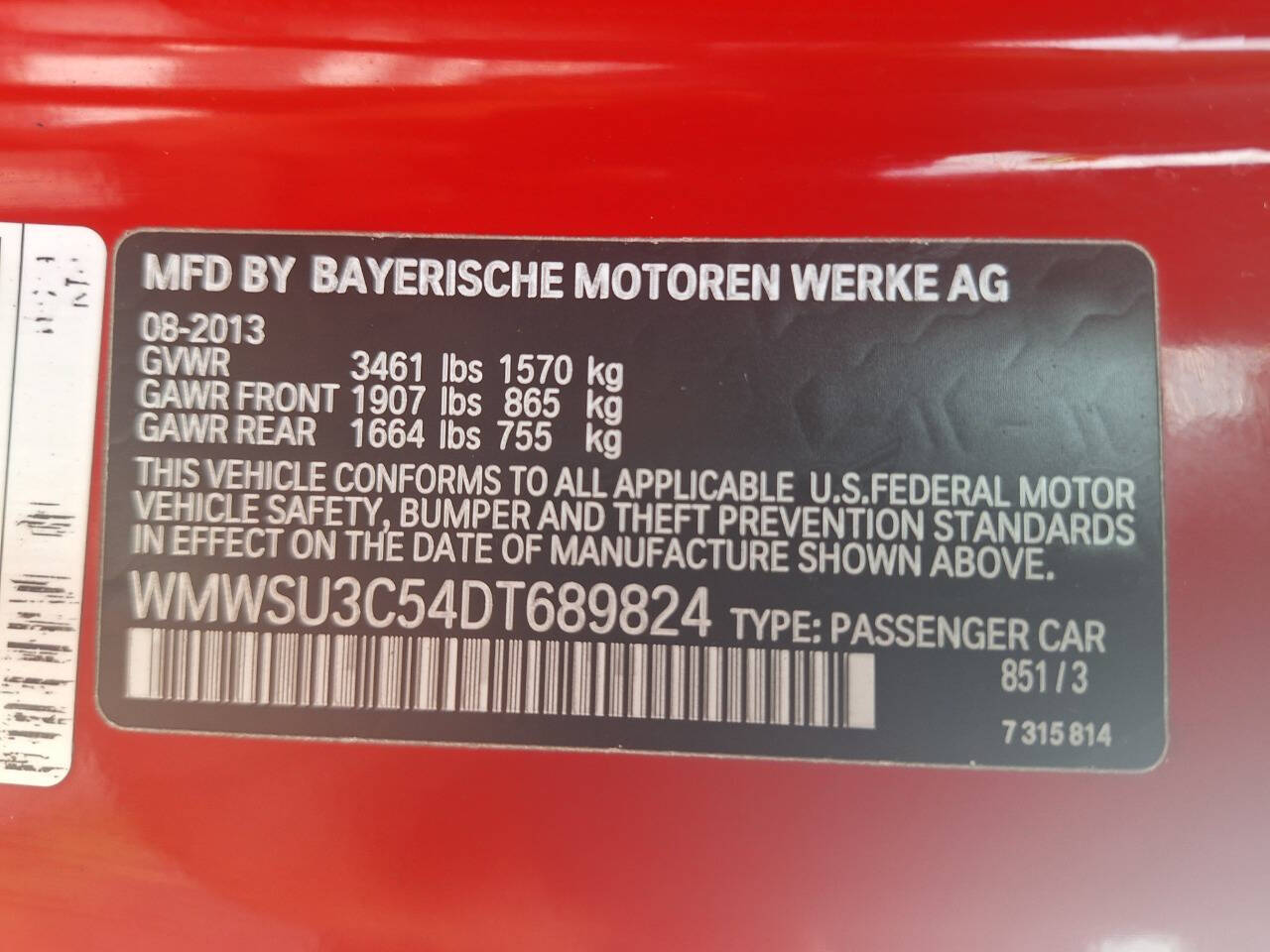Red 2013 MINI Hardtop Cooper Cooper 2dr Hatchback 22