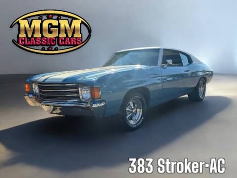 1972 Chevrolet Chevelle for sale at MGM CLASSIC CARS in Addison IL