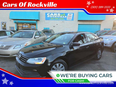 2016 Volkswagen Jetta for sale at Cars Of Rockville in Rockville MD