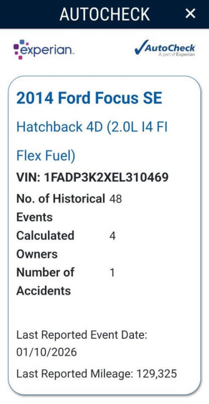 2014 Ford Focus SE