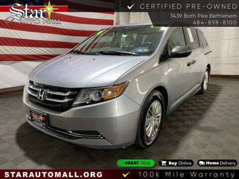 2016 Honda Odyssey for sale at STAR AUTO MALL 512 in Bethlehem PA