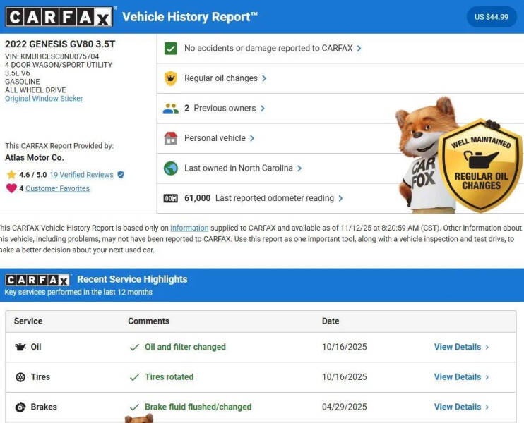 2022 Genesis GV80