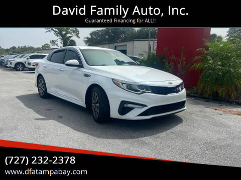 2019 Kia Optima for sale at David Family Auto, Inc. in New Port Richey FL
