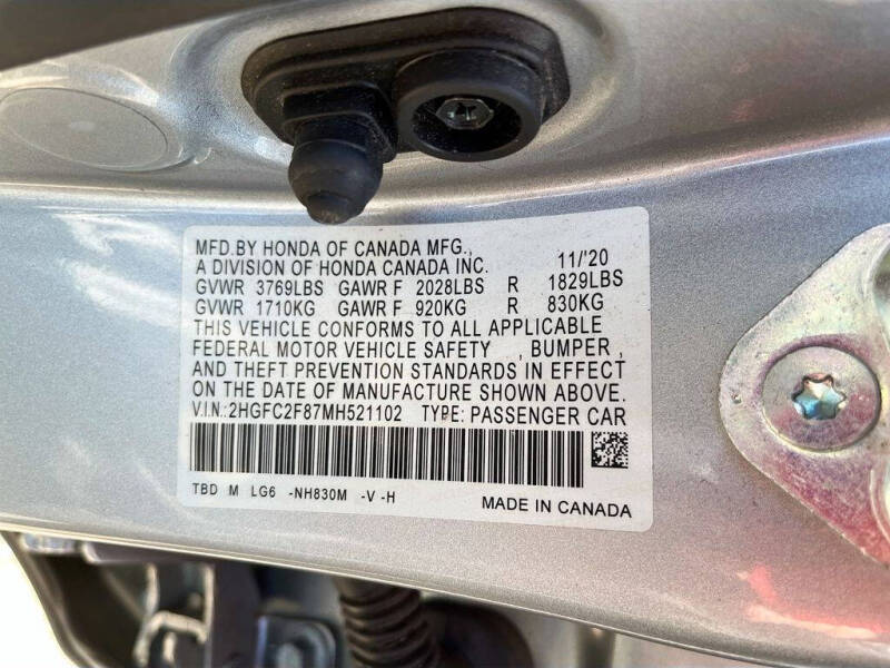 2021 Honda Civic Sport