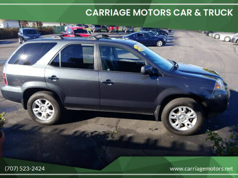 2006 Acura MDX for sale at Carriage Motors Car & Truck in Santa Rosa CA