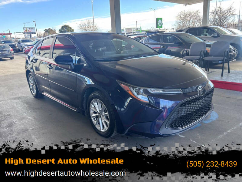 2021 Toyota Corolla for sale at High Desert Auto Wholesale in Albuquerque NM