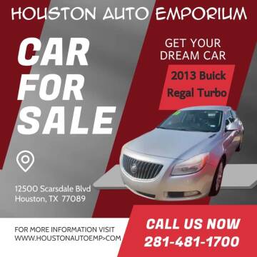 2013 Buick Regal for sale at Houston Auto Emporium in Houston TX