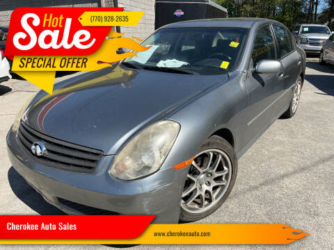 2005 Infiniti G35 for sale at Cherokee Auto Sales in Acworth GA