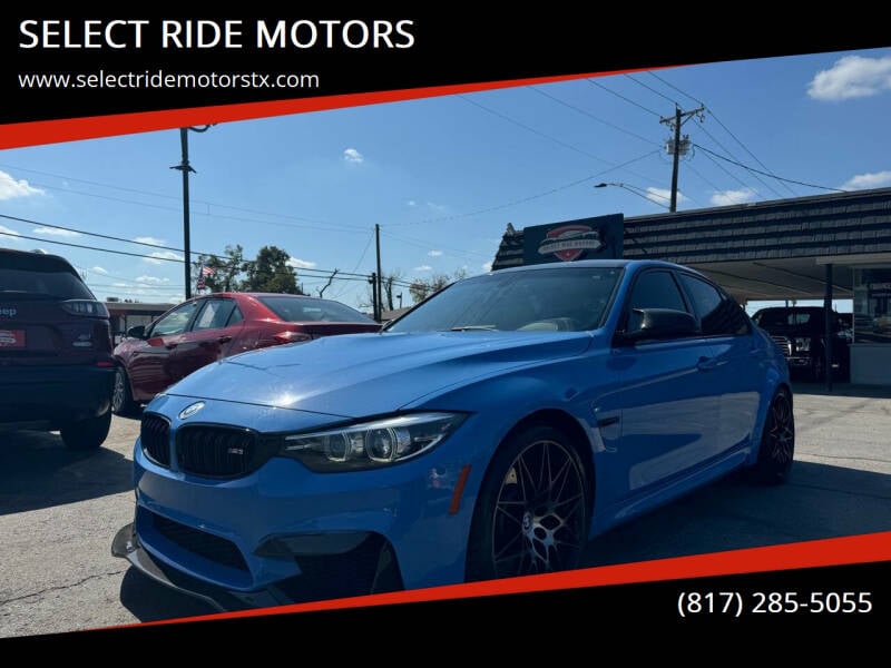 2018 BMW M3 for sale at SELECT RIDE MOTORS in Arlington TX