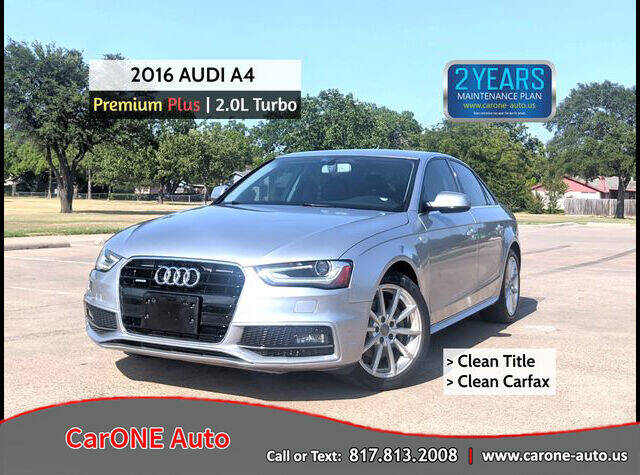 2016 Audi A4 for sale at CarONE Auto in Garland TX