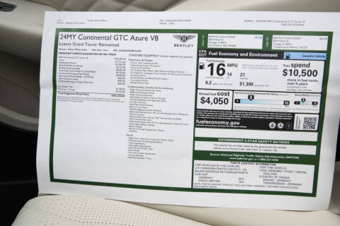 2024 Bentley Continental GTC Azure V8