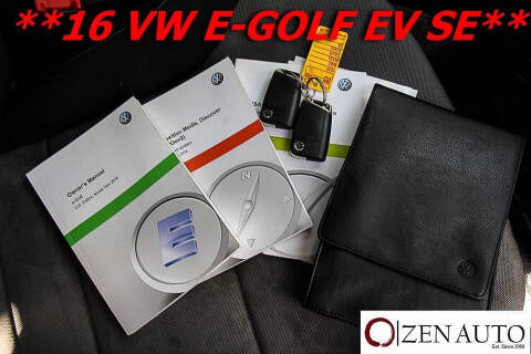 2016 Volkswagen e-Golf SE
