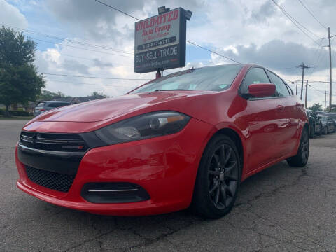 2016 Dodge Dart for sale at Unlimited Auto Group in West Chester OH