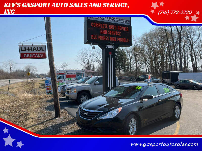2013 Hyundai Sonata for sale at KEV'S GASPORT AUTO SALES AND SERVICE, INC in Gasport NY