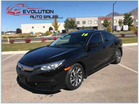 2016 Honda Civic for sale at Evolution Auto Sales LLC in Springville UT