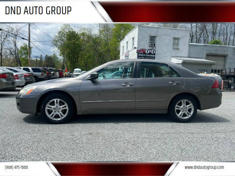 2007 Honda Accord for sale at DND AUTO GROUP in Belvidere NJ