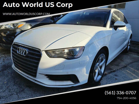 2016 Audi A3 for sale at Auto World US Corp in Plantation FL